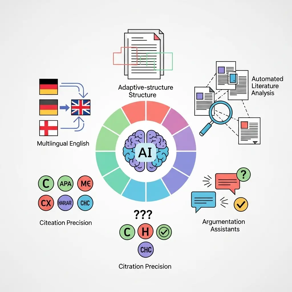 Die fünf wichtigsten KI-Trends für akademisches Schreiben 2025