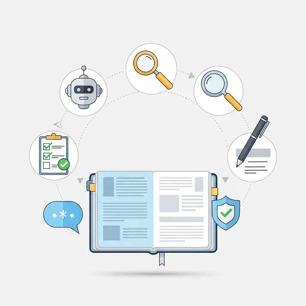 Visualisierung einer transparenten Dokumentation der KI-Nutzung