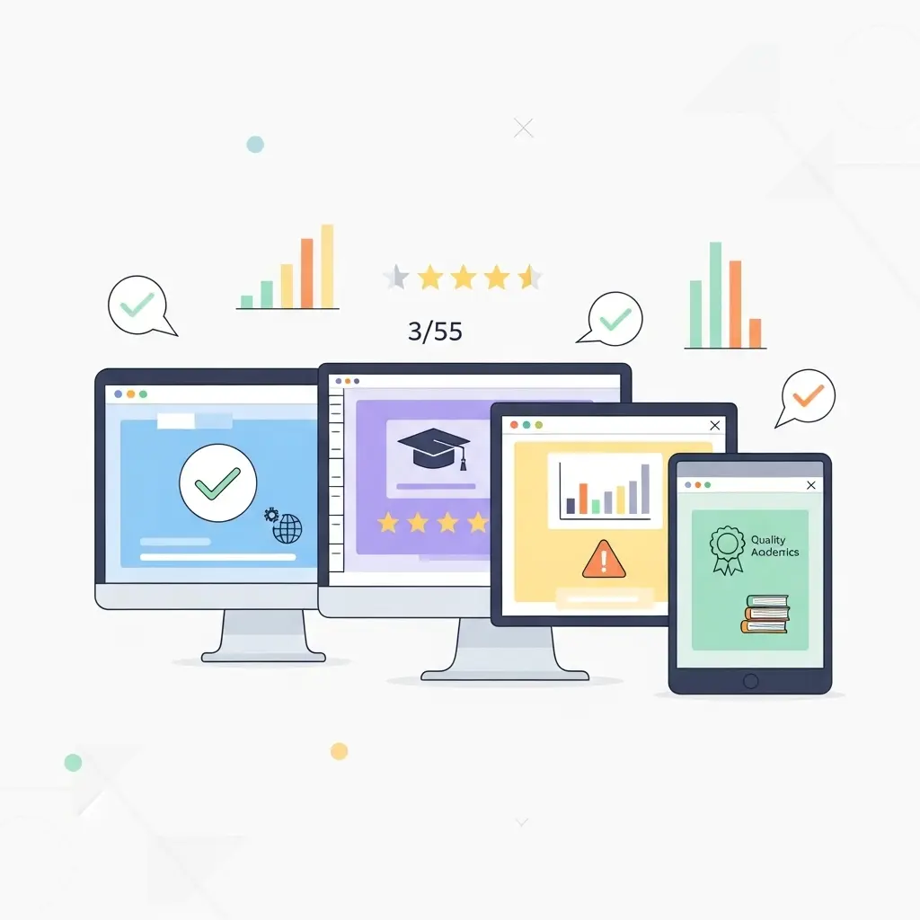 Vergleich verschiedener digitaler Schreibwerkzeuge und Software-Interfaces