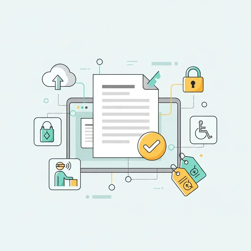 Moderne Darstellung digitaler Anforderungen für Dissertationen mit PDF-Standards, Barrierefreiheit und Metadaten-Symbolen