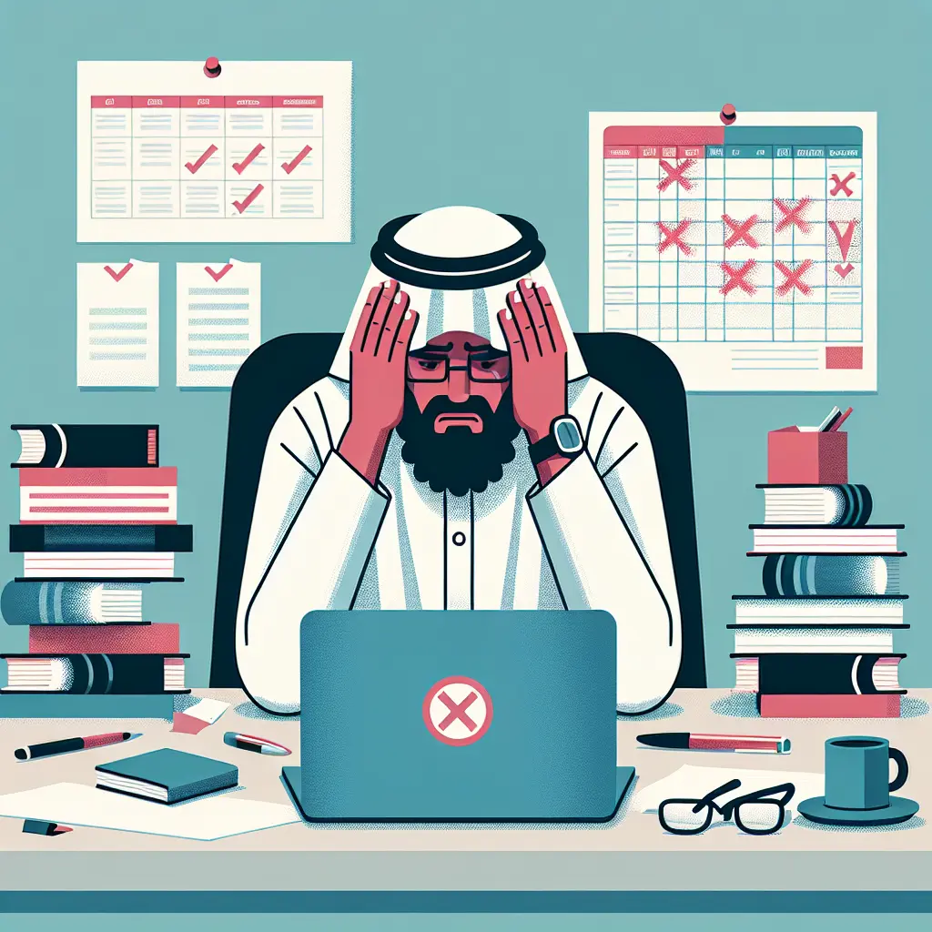 Frustrierter Doktorand vor dem Laptop mit Formatierungsfehlern