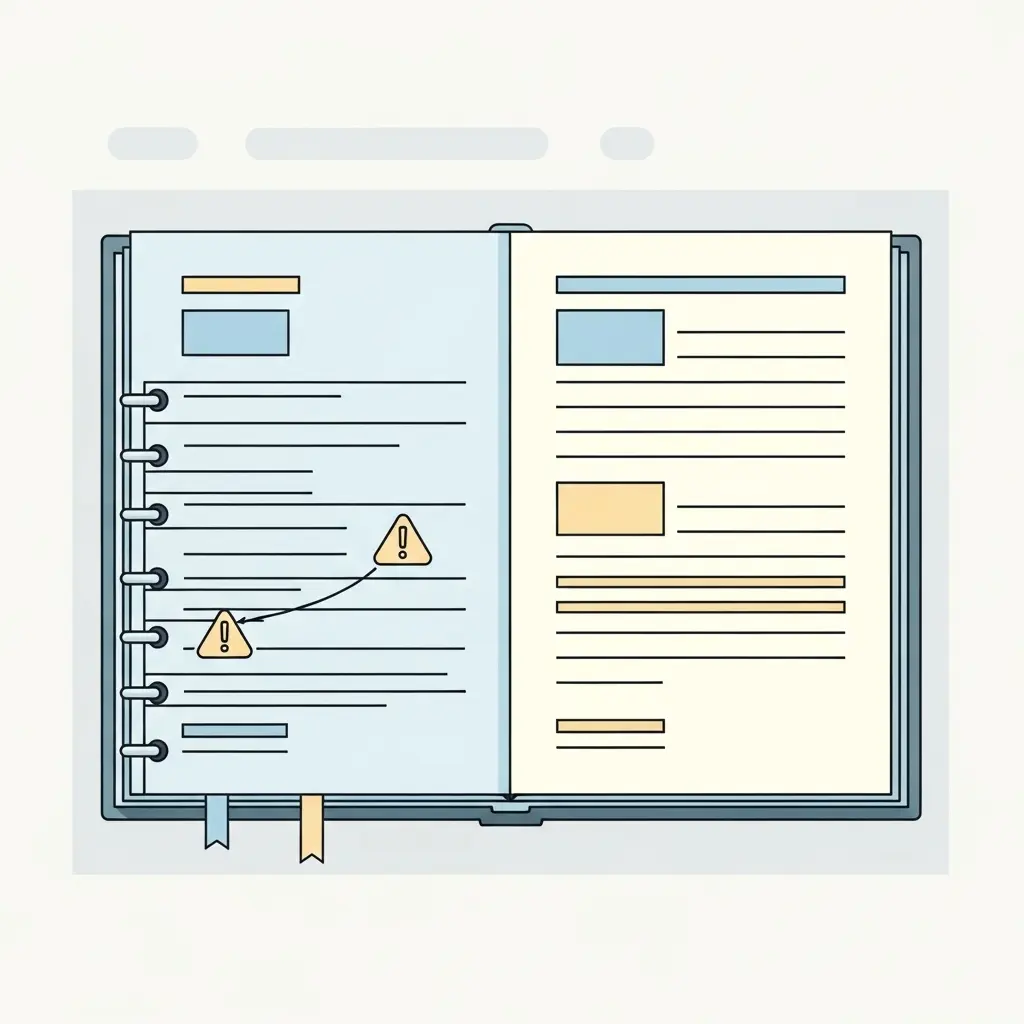 Visualisierung der häufigsten Formatierungsfalle bei Dissertationen