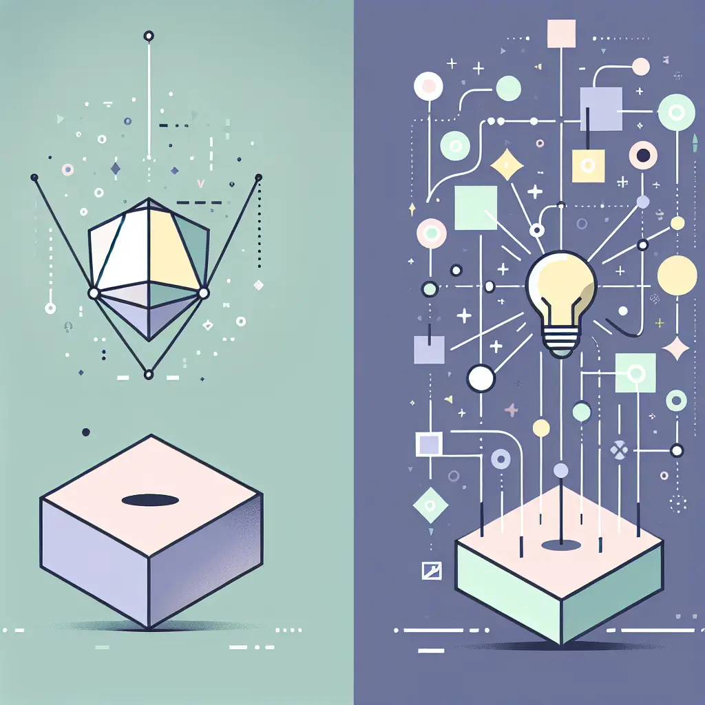 Visueller Vergleich zwischen Neuheit und echter Innovation in der Forschung