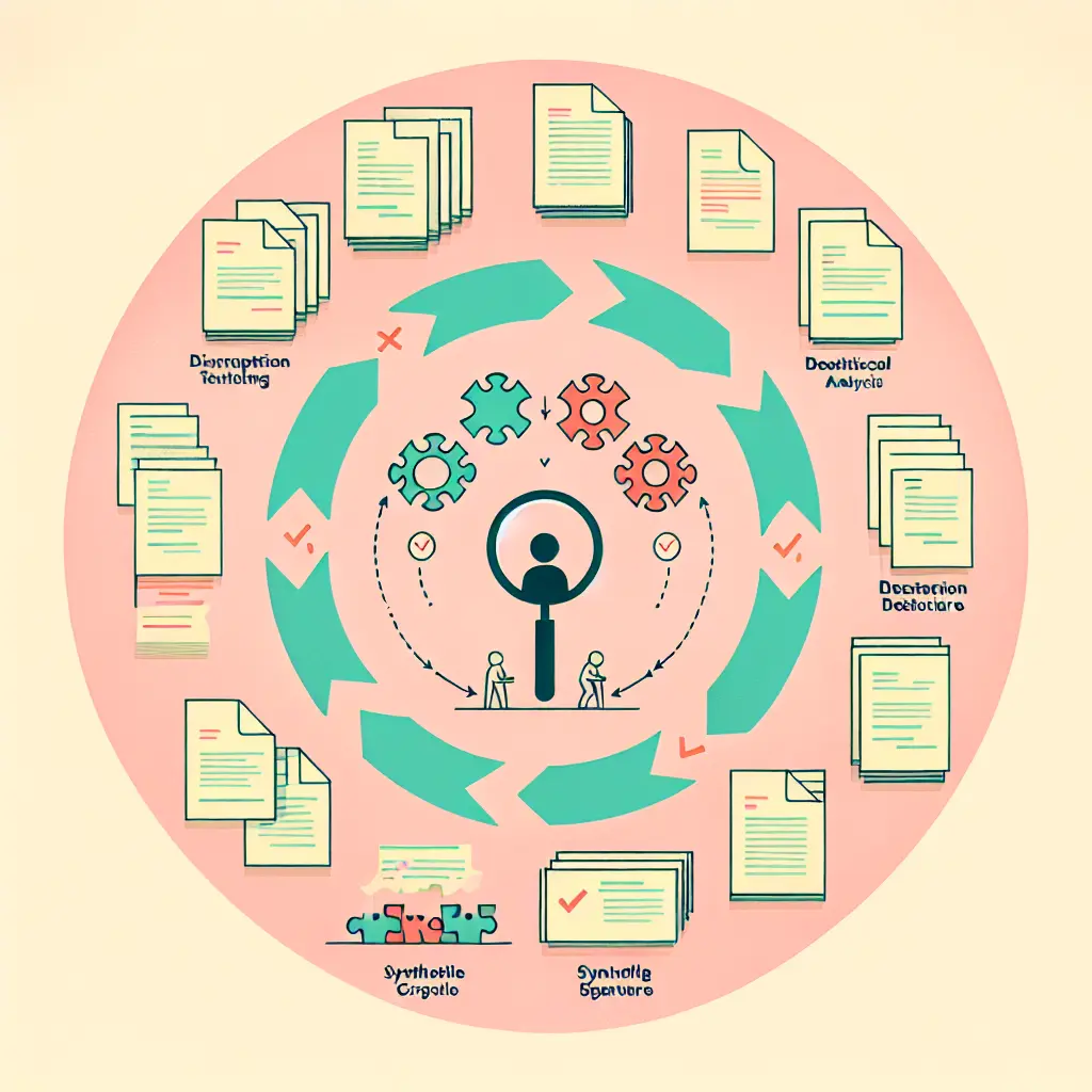 Iterativer Prozess der Strukturverfeinerung einer Dissertation