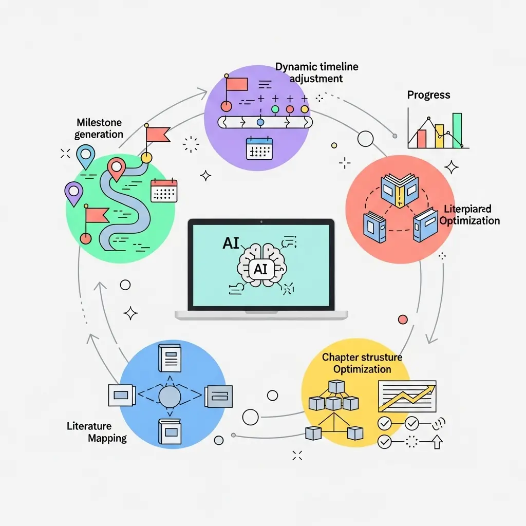 Fünf Kernfunktionen intelligenter Dissertationsplanungs-Tools