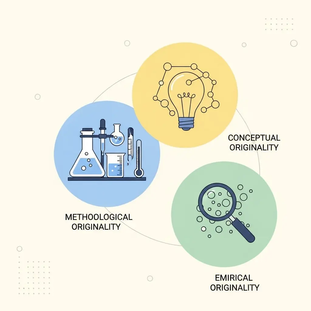 Die drei Dimensionen wissenschaftlicher Originalität: methodisch, konzeptionell und empirisch