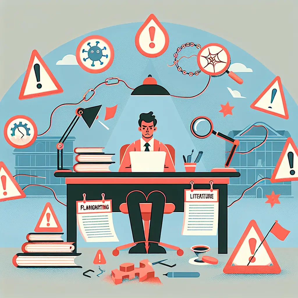 Illustration zeigt die häufigsten Originalitätsfehler in der Doktorarbeit