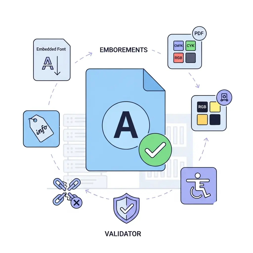 Visualisierung der PDF/A-Konformität und digitalen Anforderungen