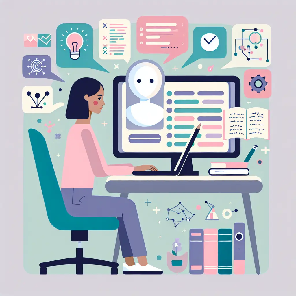 Student arbeitet verantwortungsvoll mit KI-Tools für akademische Zwecke