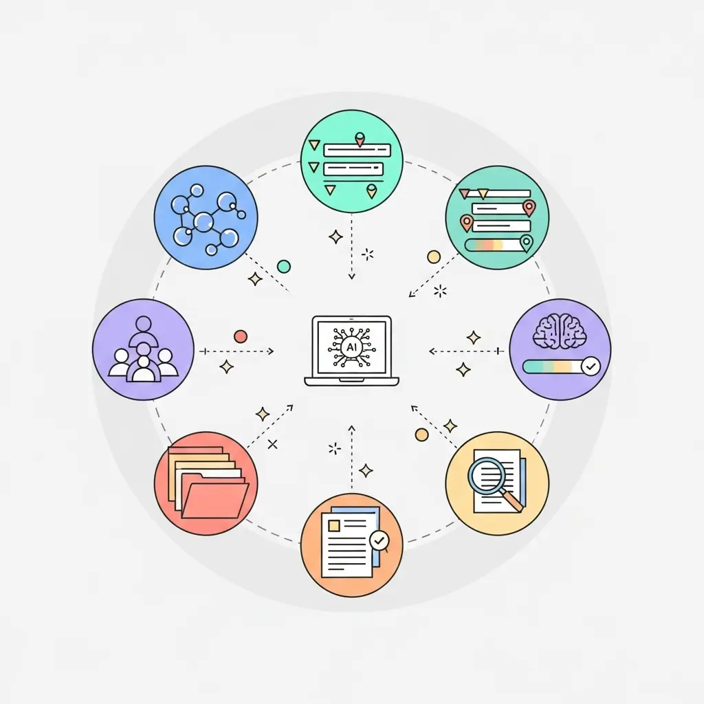 Kohärentes Tool-Ökosystem für Dissertationsplanung mit zentralem Hub und integrierten Satelliten-Tools