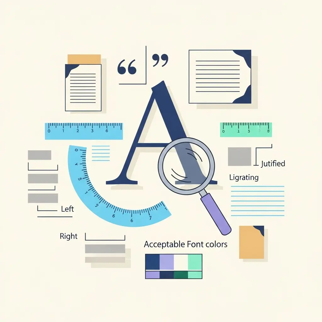 Typografische Details und Formatierungselemente