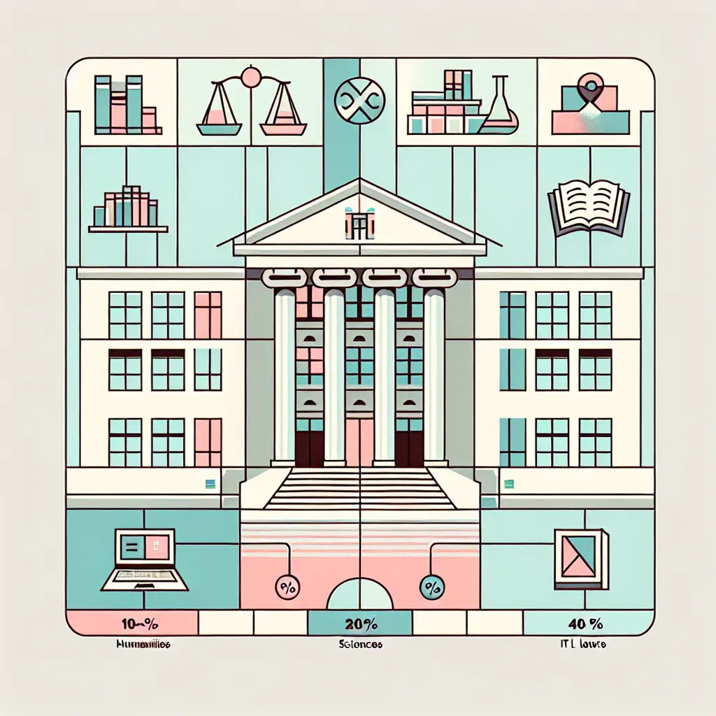 Verschiedene Fakultäten mit unterschiedlichen KI-Prozentsätzen an deutschen Universitäten