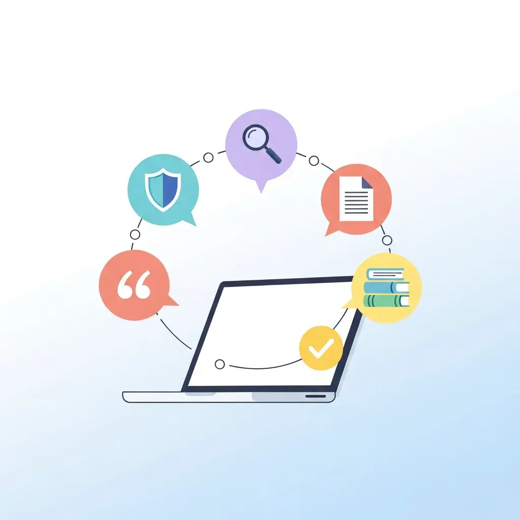 Integriertes Ökosystem akademischer KI-Tools für sichere wissenschaftliche Arbeit