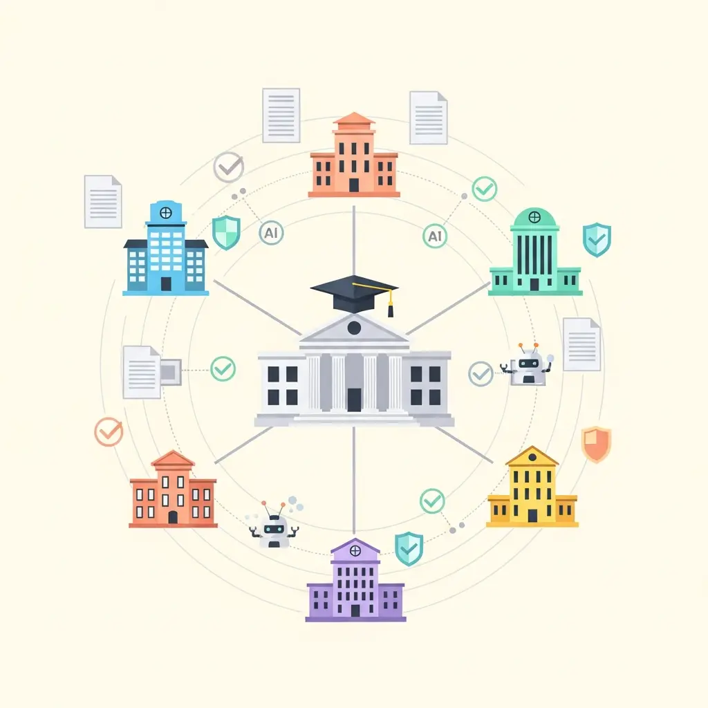 Vernetzte deutsche Universitäten mit einheitlichen KI-Transparenz-Richtlinien