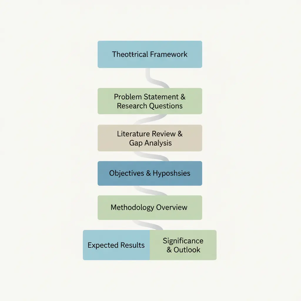 Illustration zur wissenschaftlichen und praktischen Relevanz in der Bachelorarbeit: zwei Säulen verbinden Theorie und Praxisbezug als Brücke zur Forschungsfrage