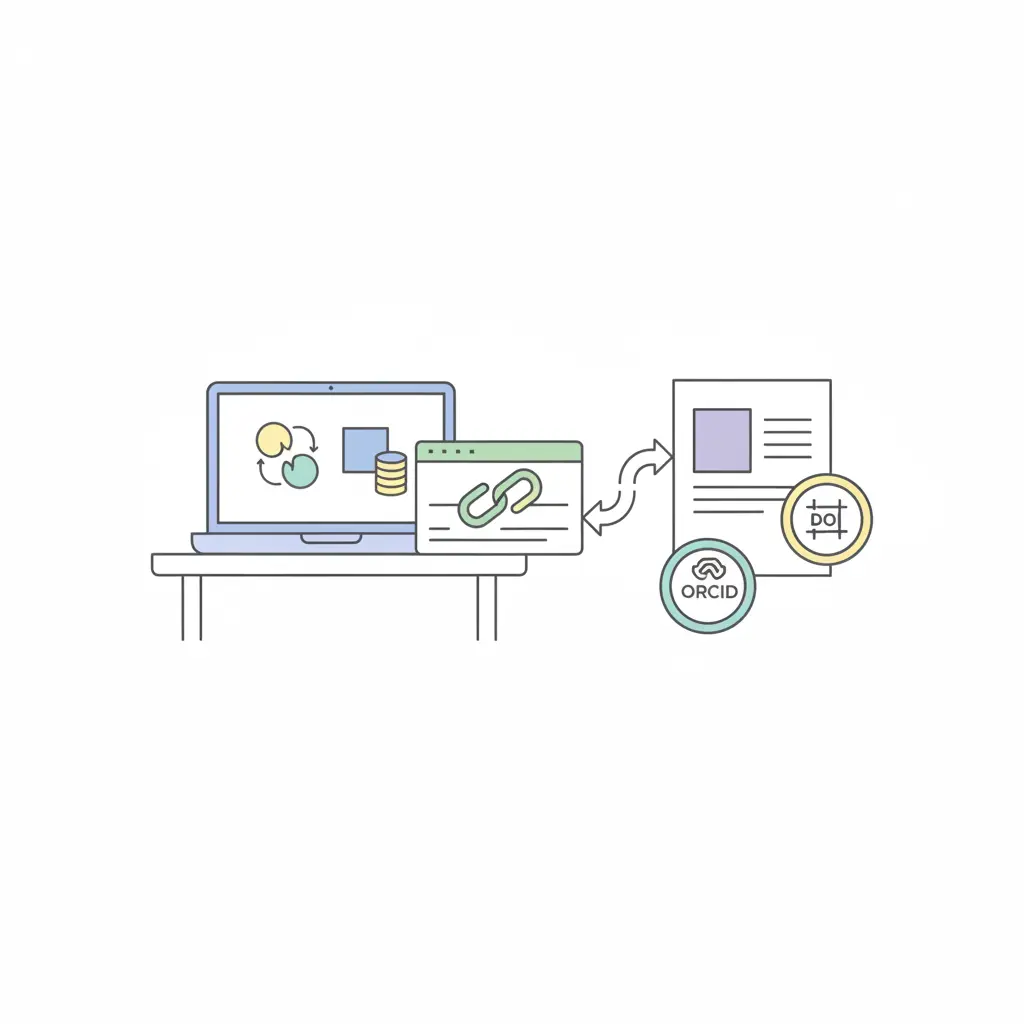 Forscher an drei Bildschirmen mit Datenbankrecherche, Suchstrategie und systematischer Literaturrecherche für wissenschaftliches Zitieren
