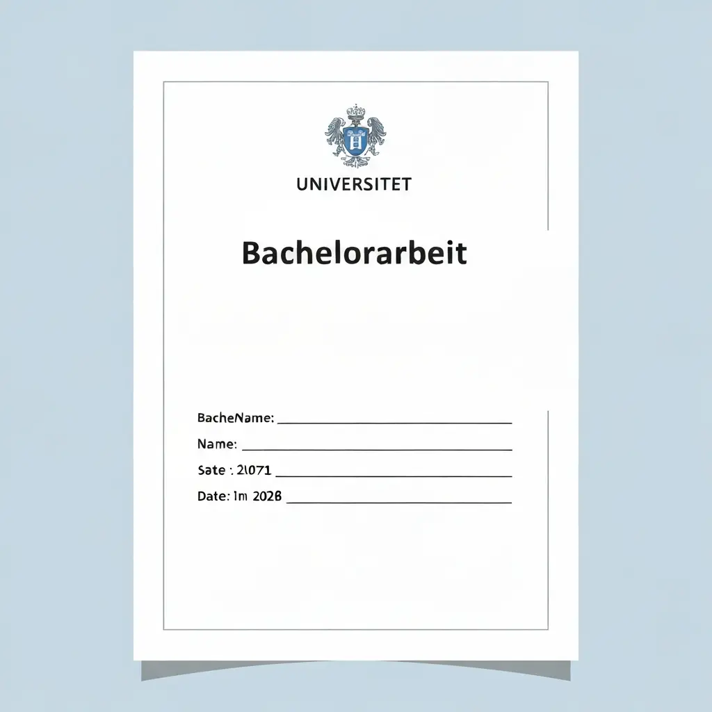 Bachelorarbeit Deckblatt: Pflichtangaben, Format und Muster (2026)