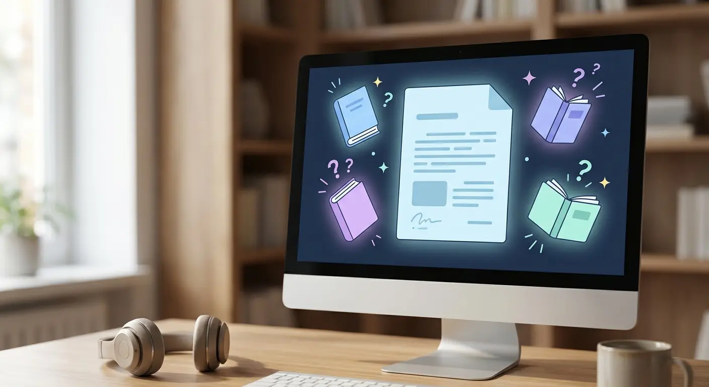 Illustration halluzinierter Quellen bei ChatGPT – gefälschte Zitate als Risiko bei KI-gestütztem Schreiben von Abschlussarbeiten