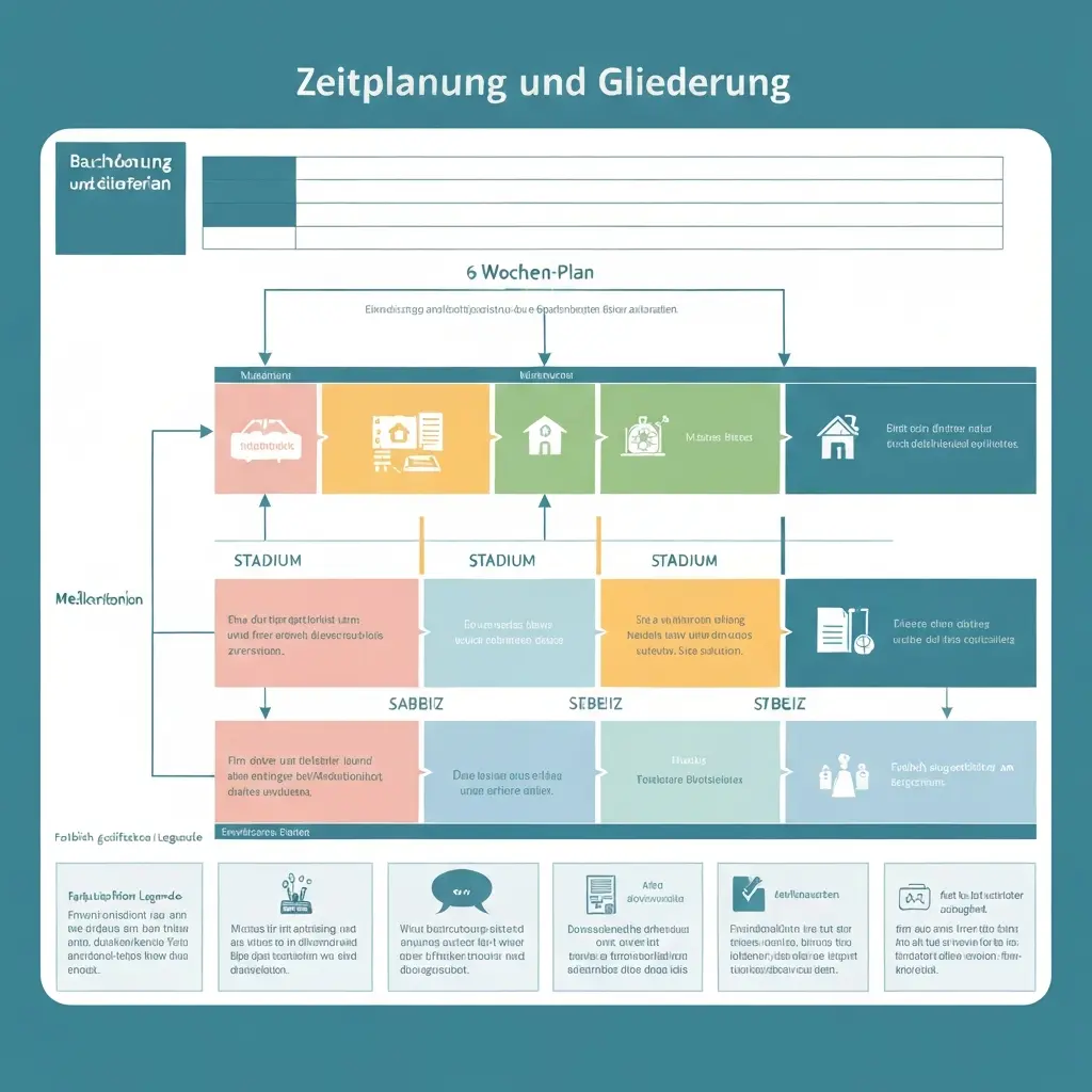 Bachelorarbeit Zeitplanung & Gliederung: 6-Wochen-Plan 2026