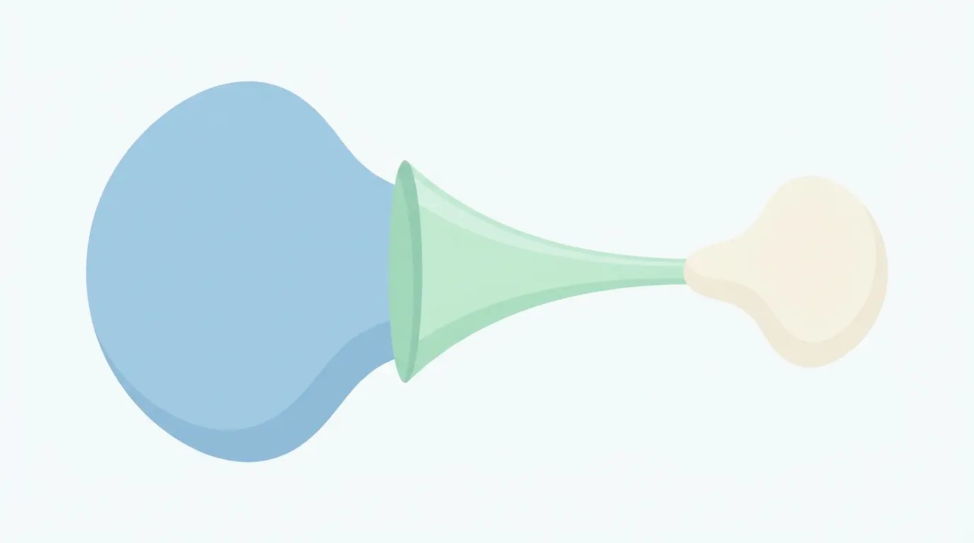 Illustration der Forschungsfrage-Definition: Vom breiten Thema zur präzisen wissenschaftlichen Fragestellung beim Bachelorarbeit schreiben