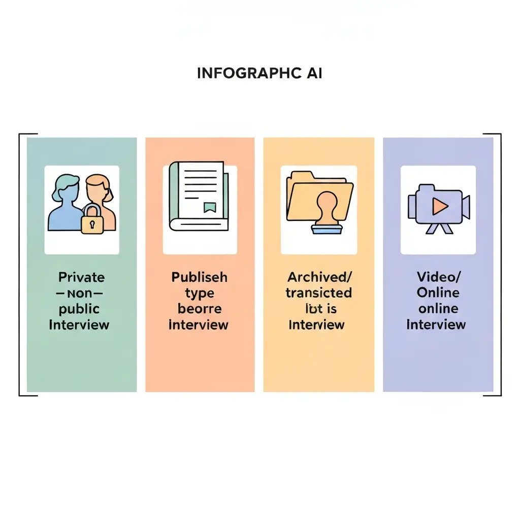 Vier Interviewtypen im Vergleich – welche Quellen gehören nach APA ins Literaturverzeichnis und welche nicht
