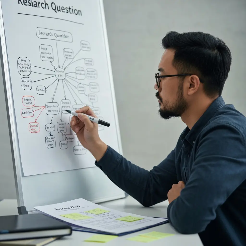 Wie formuliert man eine Forschungsfrage für die Bachelorarbeit? Anleitung mit Beispielen 2026