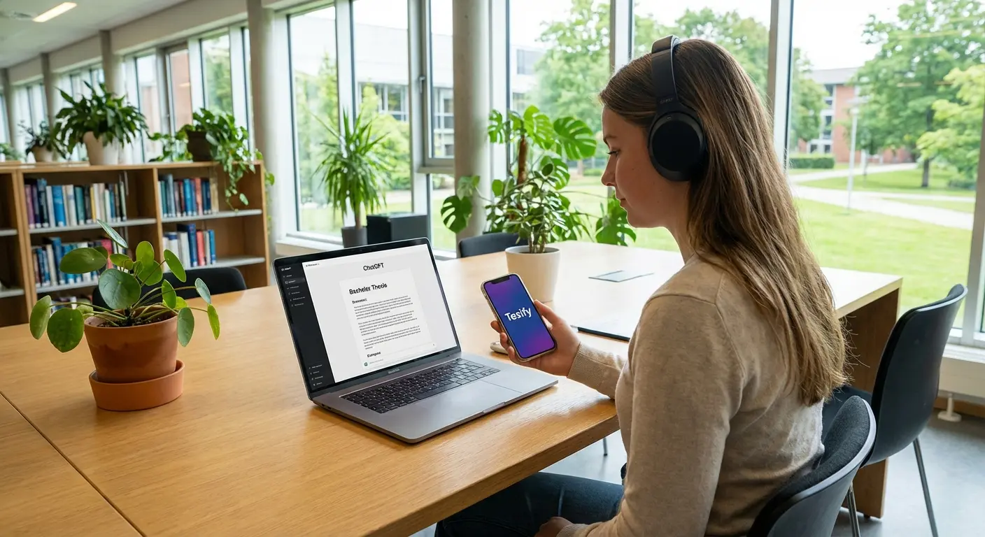 ChatGPT Bachelorarbeit 2025: Mit Tesify in 2 Wochen fertig