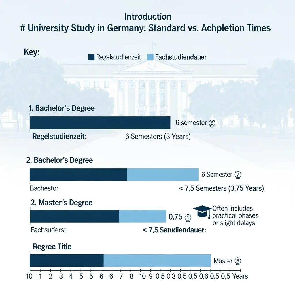 Studiendauer & Regelstudienzeit 2026: Wie lange Studierende wirklich brauchen (Daten nach Abschluss)
