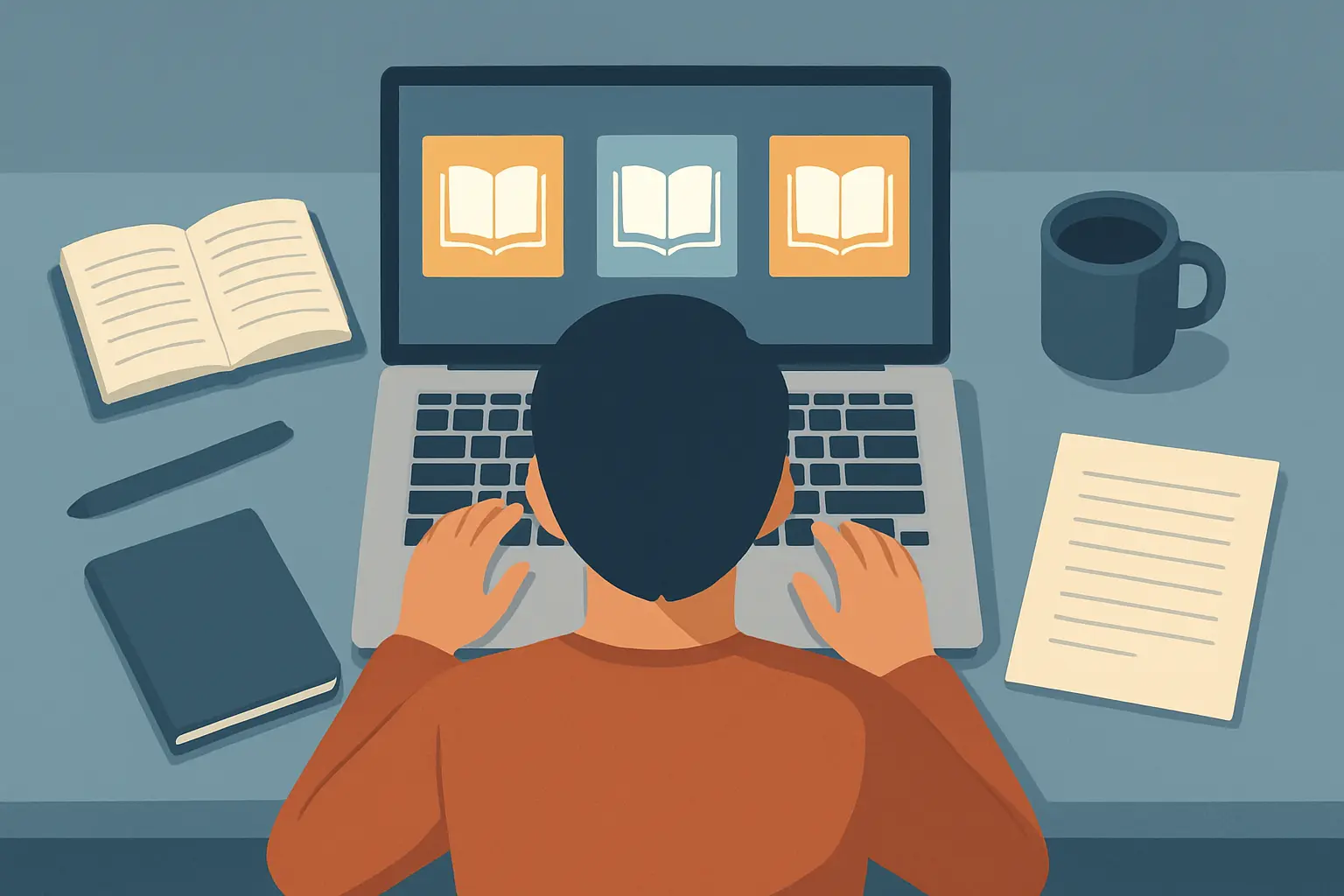 Studierende greift kostenlos auf Open-Access-Plattformen wie OAPEN und Zenodo zu