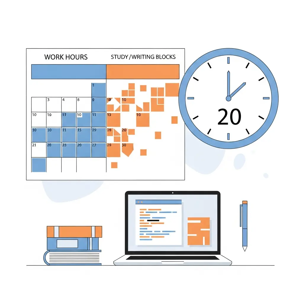 Werkstudent und Abschlussarbeit gleichzeitig: Zeitmanagement-Guide 2026