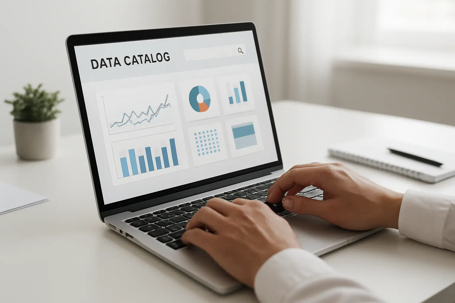 Forscher durchsucht offene Datenkataloge und Repositorien für die Abschlussarbeit